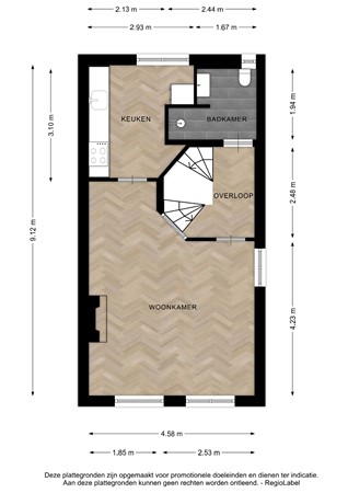 Floorplan - Ijsselstraat 20, 7411 NX Deventer